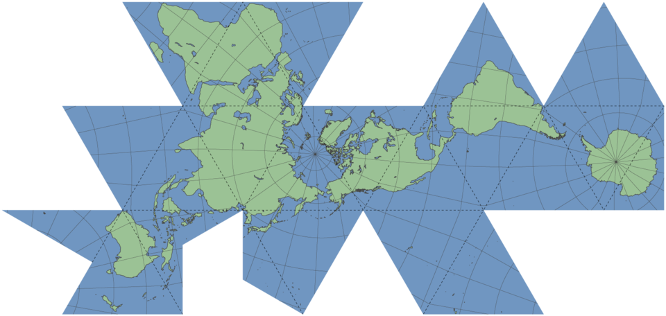 Dymaxion map projection