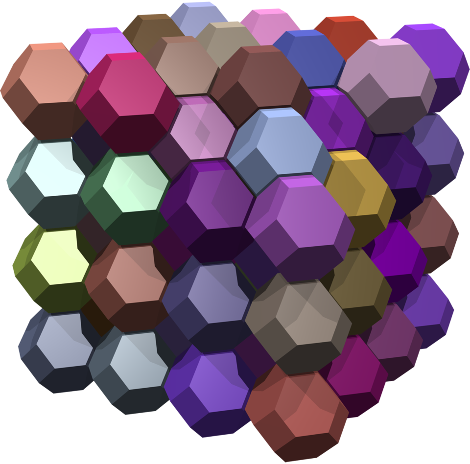 Truncated icosahedral tessellation of 3-space
