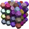 Truncated icosahedral tessellation of 3-space