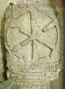 IX monogram on a Merovingian sarcophagus